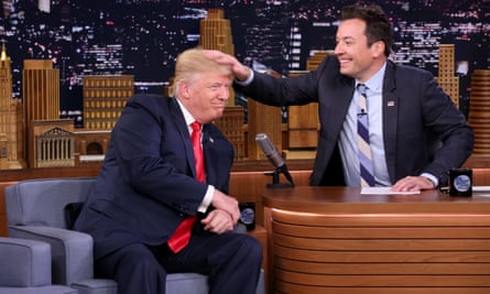 Donald Trump during an interview with Jimmy Fallon