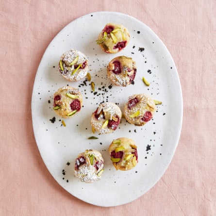 Claire Ptak’s pistachio and raspberry friands.