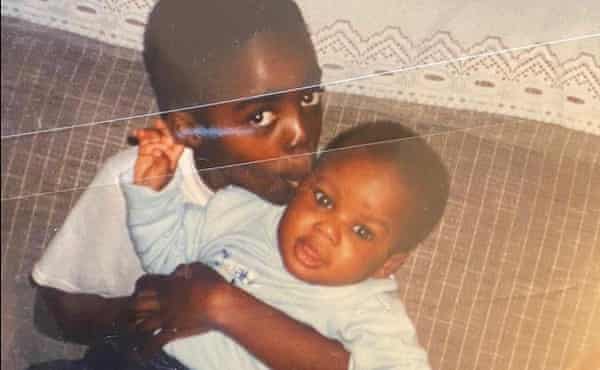 Iñaki with his brother Nico. ‘When my mum’s angry, she swears at us in Ghanian but we speak Spanish,’ he says.