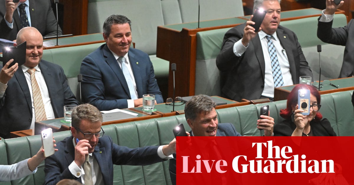 Australia politics live: Angus Taylor ejected after lights briefly go out during question time; childcare costs up 11% as inflation spikes
