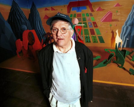 David Hockney in Saltaire, 2000.