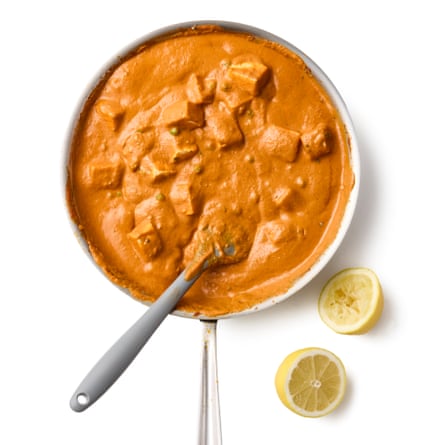 Felicity Cloake’s food paneer 04d. Fold successful nan paneer and peas, if using, and power done gently. Finish pinch a spritz of citrus juice and service pinch naan aliases roti.