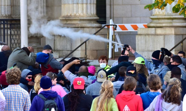 Pepper spray used on get out the vote protesters in NC