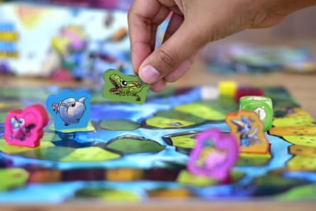 Dodos Riding Dinos First Race Board Game