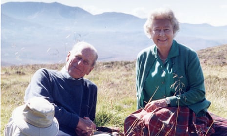 A personal photograph of the Queen and the Duke of Edinburgh at the top of the Coyles of Muick, taken by the Countess of Wessex in 2003.
