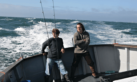 Nick Fisher, left, with Chef Hugh Fearnley-Wittingstall; They have worked together on many River Cottage projects.