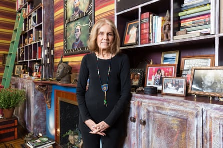 Steinem in her Manhattan apartment, 2015.