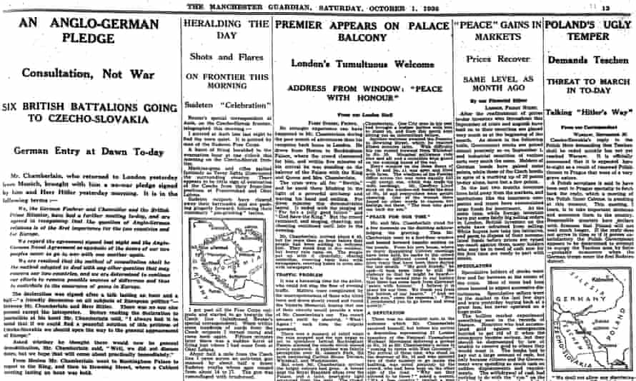 the munich agreement archive september 1938 second world war the guardian