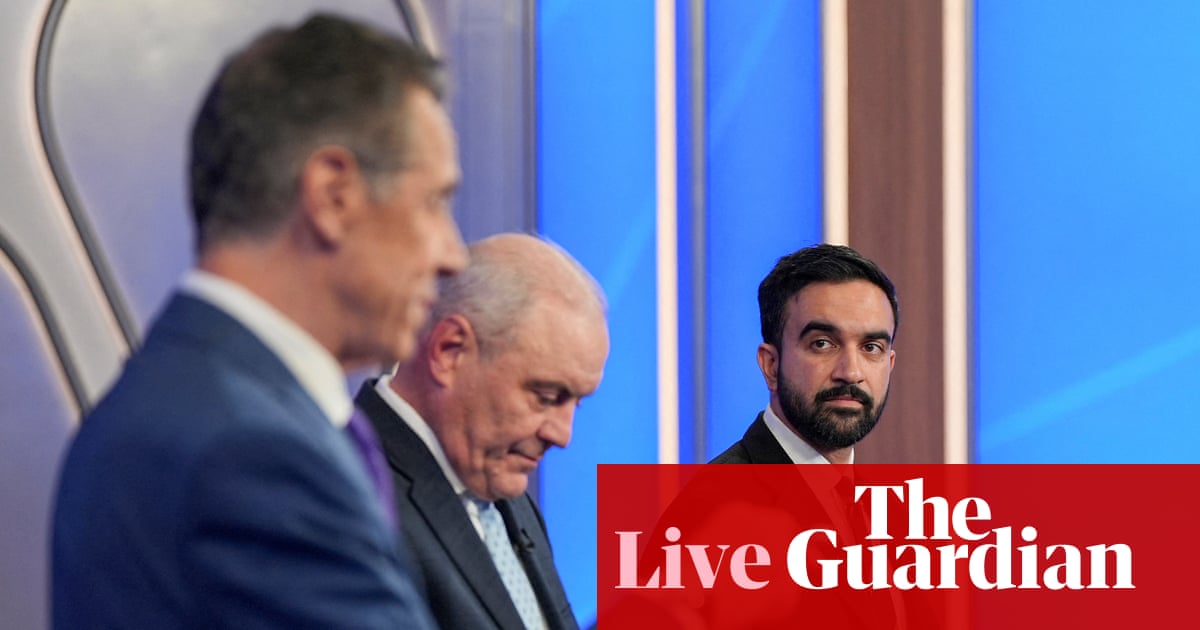 Mamdani and Cuomo spar in New York mayoral debate – US politics live
