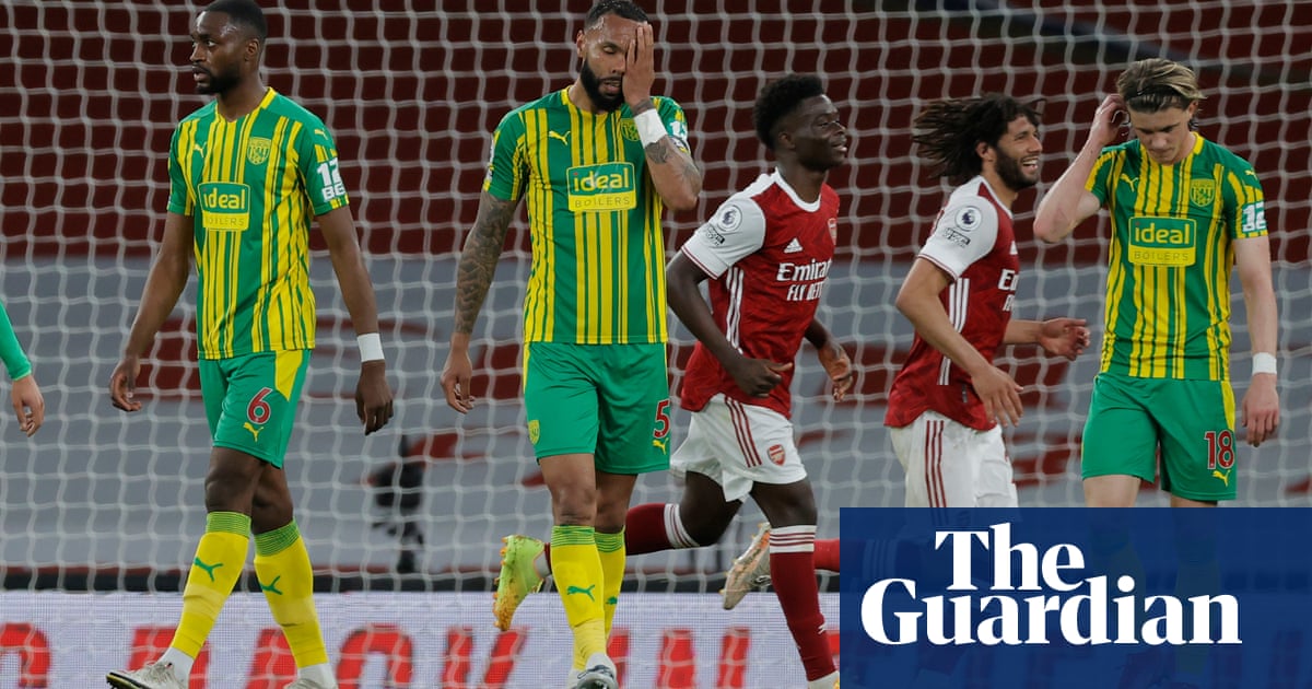 West Brom relegated after Nicolas Pépé’s thunderbolt for Arsenal