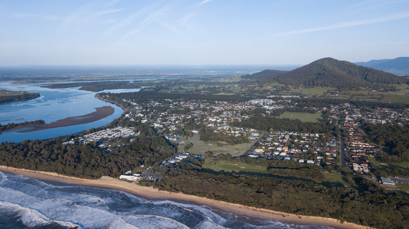 An aerial image of Shoalhaven Heads on the NSW South Coast, Australia