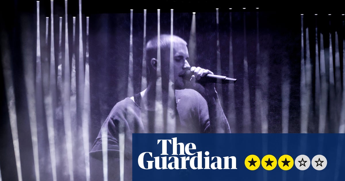 Justin Bieber at Coachella review – pop’s troubled prince mostly hits right notes in low-energy set