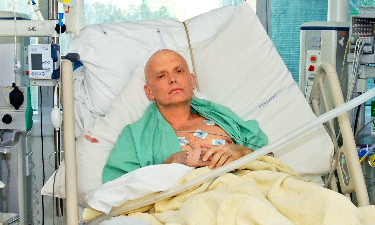 Alexander Litvinenko in the intensive care unit of University College Hospital, London, on November 20, 2006. He died three days later.
