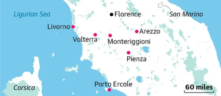 Tuscany map