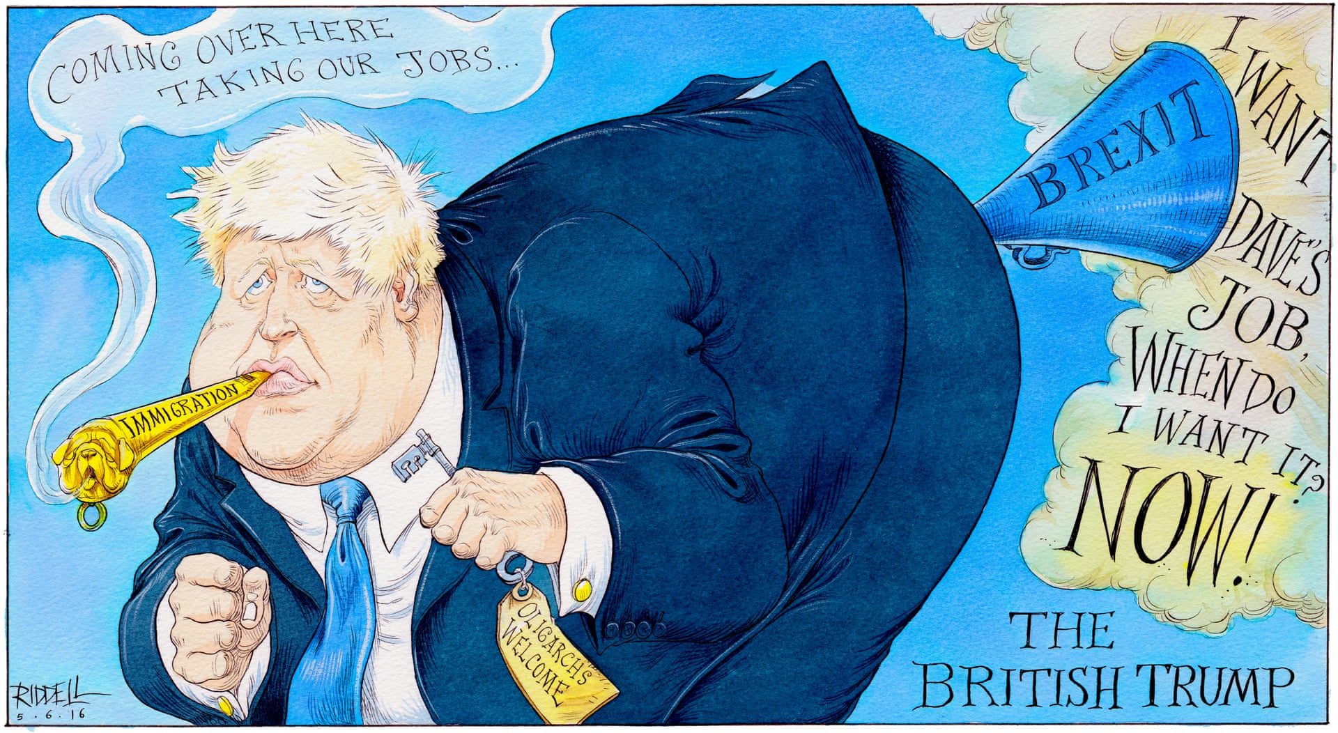 Chris Riddell on the true aims of the former London mayor’s Brexit ...