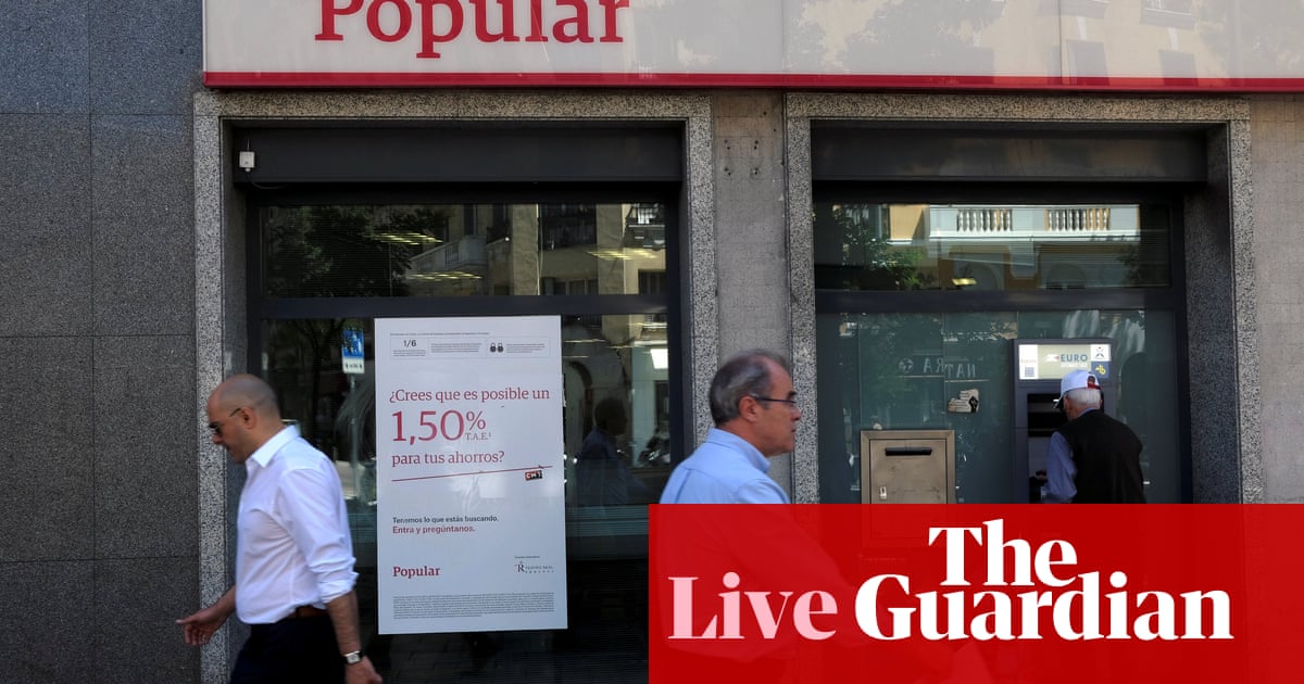 Santander Rescues Spain S Failing Banco Popular Oil Prices Slide