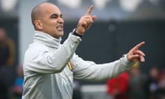 Belgium’s head coach Roberto Martinez