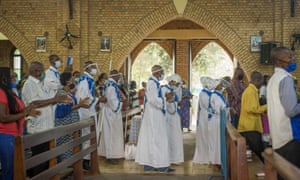 Mass at the Notre Dame du Congo cathedral in Kinshasa.