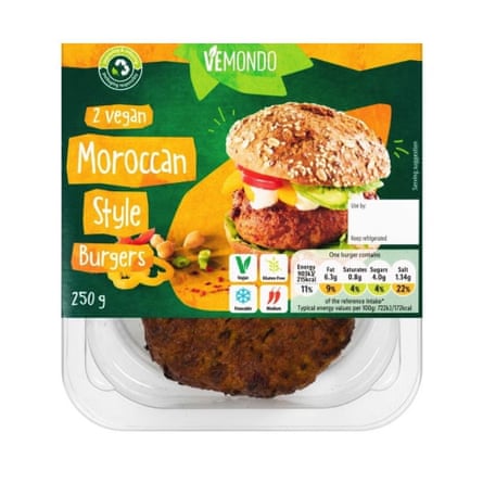 Lidl Vemondo vegan Moroccan-style Burgers