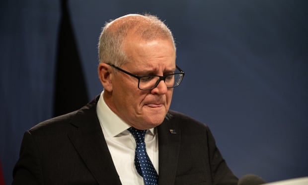 Scott Morrison at press conference 