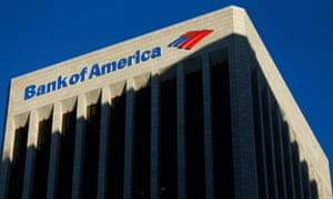 The Bank of America building is shown in Los Angeles, California, in this file photo taken October 29, 2014. Five out of eight of the biggest U.S. banks do not have credible plans for winding down operations during a crisis without the help of public money, federal regulators said on Wednesday. REUTERS/Mike Blake/Files