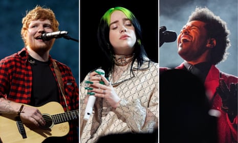 Stellar crew ... Ed Sheeran, Billie Eilish and the Weeknd will play for Global Citizen Live.