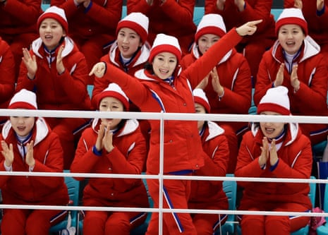 North Korean cheerleaders