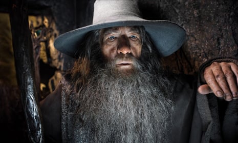 Ian McKellen as Gandalf in The Hobbit.