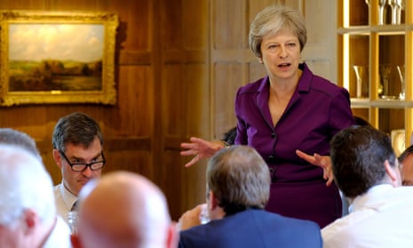 Theresa May speaking to her cabinet at Chequers, where the deal she wants them to sell was hammered out.