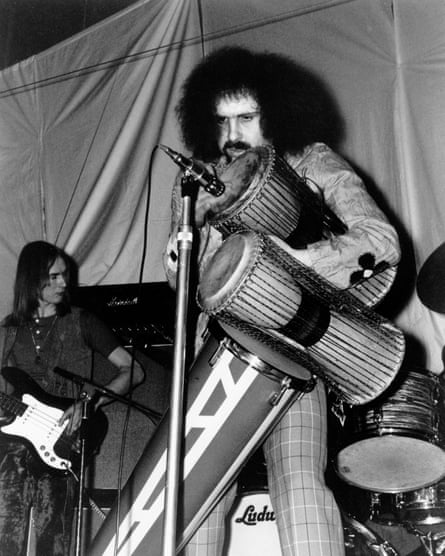 Pete Brown playing with his band Piblokto! in Copenhagen, 1970.