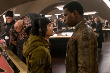 Winning formula: Kelly Marie Tran and John Boyega in Star Wars: The Last Jedi. 