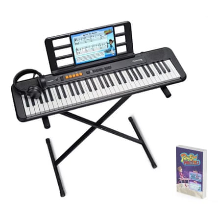 Casio CT-S100AD Keyboard, Stand, Headphones & Lessons Bundle