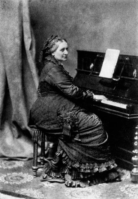 Hers was beautiful and fascinating music … Clara Schumann at the piano, circa 1870.