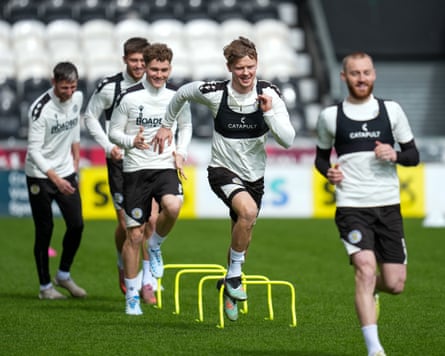 St Mirren players successful training