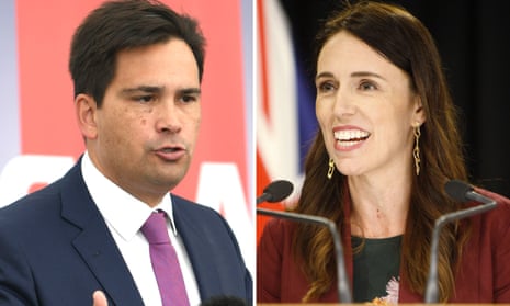 Simon Bridges, the New Zealand National party leader, and Jacinda Ardern, the Labour prime minister.
