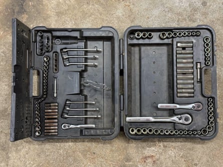 A topdown photo of a Craftsman 159-piece Tool Set with Hard Case