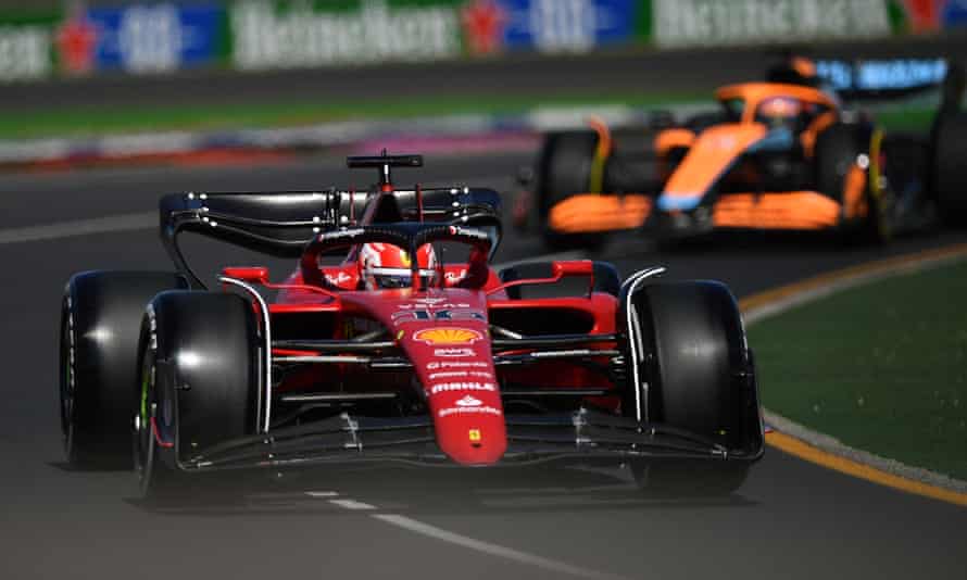 Charles Leclerc performed well in second practice in his Ferrari at the Australian Grand Prix in Melbourne.