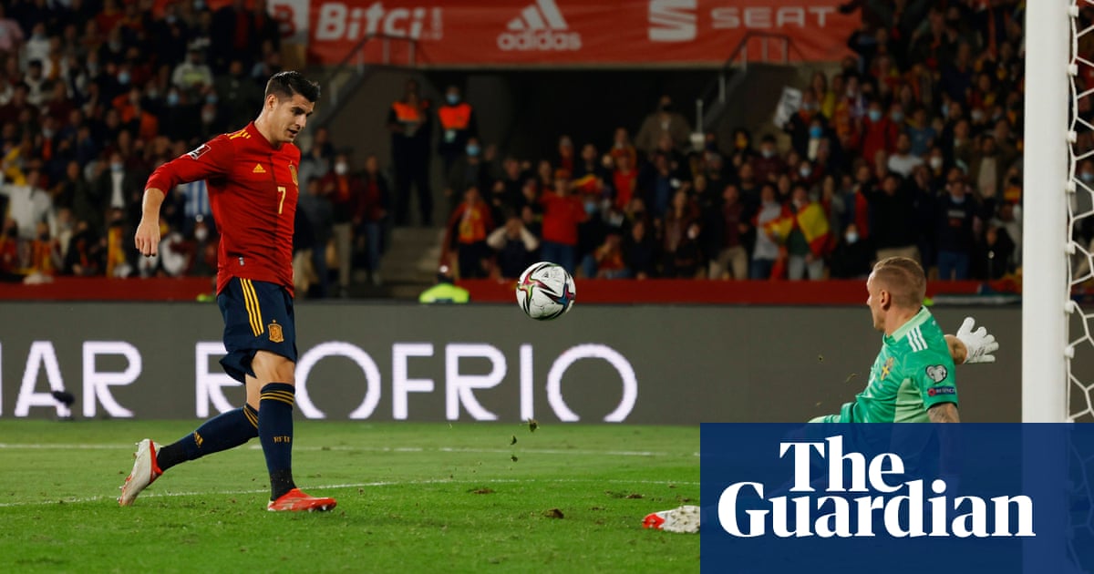 Morata’s late goal settles Spain nerves and secures World Cup spot in Qatar