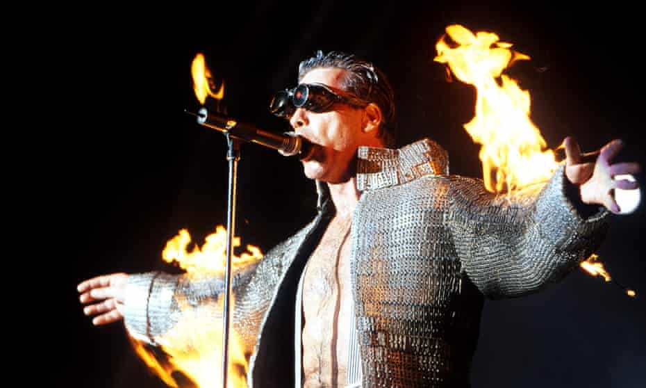 ‘Qualified pyrotechnician’ ... Till Lindemann of Rammstein.