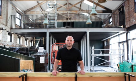 Richard Marsden of BDN at Sheepfolds stables, a new leisure and eating space.