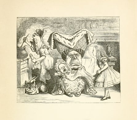 John Tenniel illustration from Lewis Carroll’s Alice in Wonderland of the Duchess.