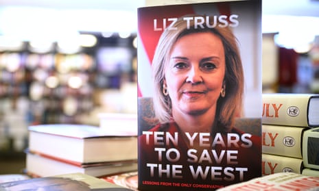 A copy of Ten Years To Save The West by Liz Truss.