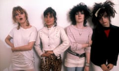THE SLITS - 1970S<br>Mandatory Credit: Photo by Ray Stevenson / Rex Features The Slits - Viv Albertine, Palmolive, Tessa Pollitt and Ari Up For G2 Girl Punk bands feature POSED