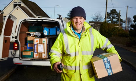 Patrick Whetman, who works as a delivery courier for Hermes in north Wales