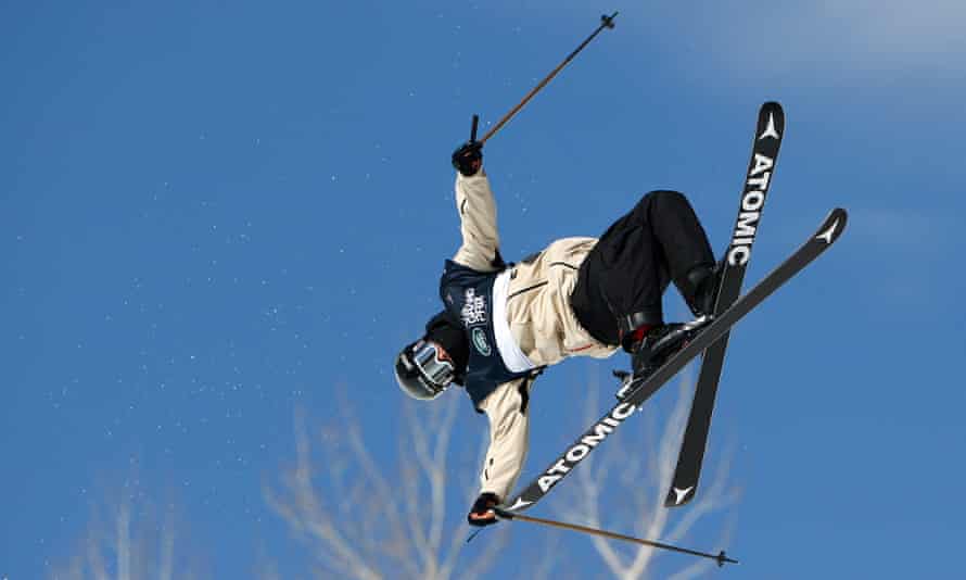 Gus Kenworthy in action in the men’s freeski halfpipe at the 2021 Grand Prix World Cup in Aspen, Colorado