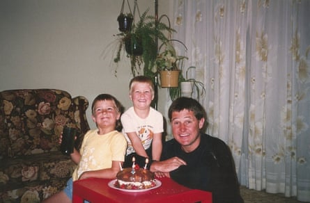 Terry Strong avec ses fils Michael et Mark