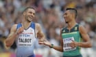 Danny Talbot pushes Wayde van Niekerk to come second in 200m heat