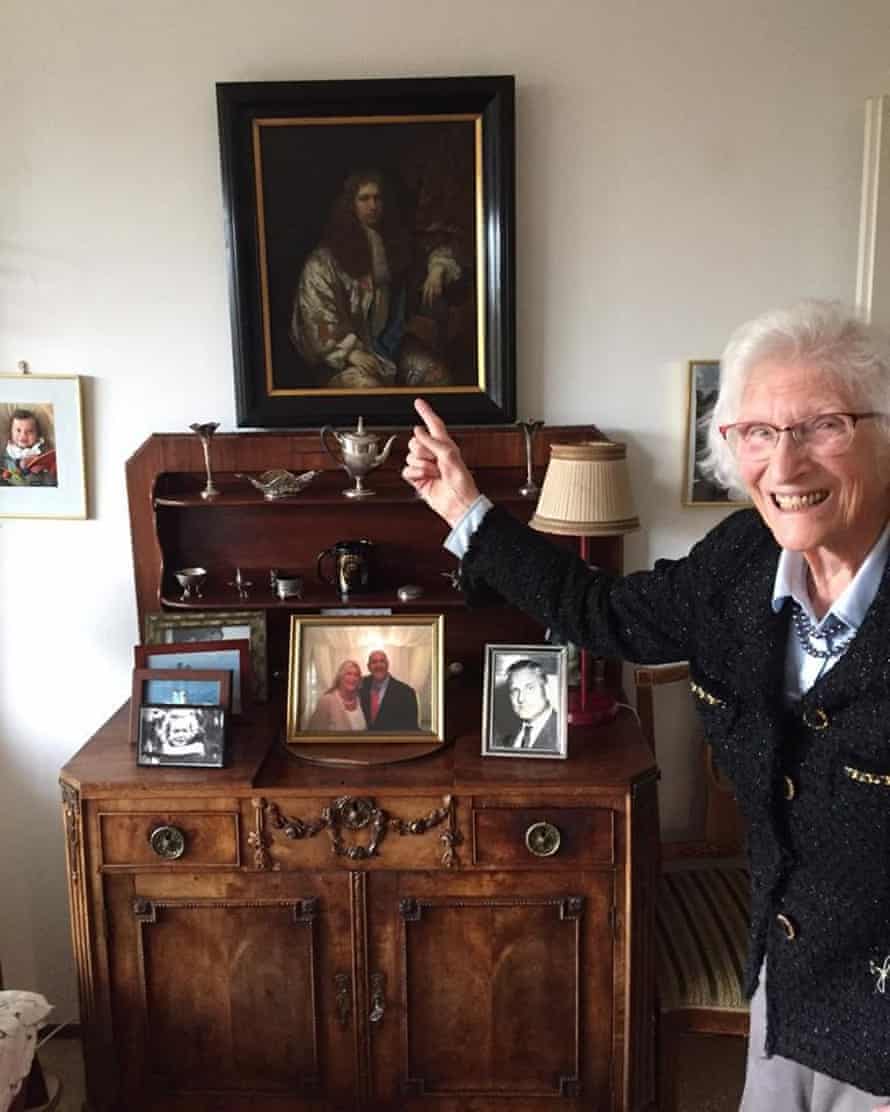 The painting by Caspar Netscher hanging in Charlotte Bischoff van Heemskerck’s home.