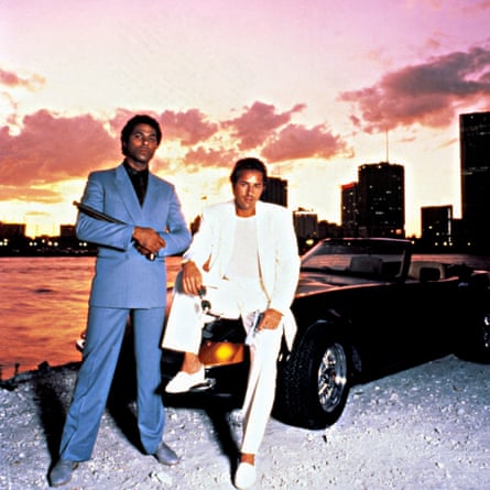 Philip Michael Thomas, left, and Don Johnson in TV show Miami Vice.