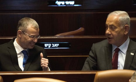 Yariv Levin and Benjamin Netanyahu